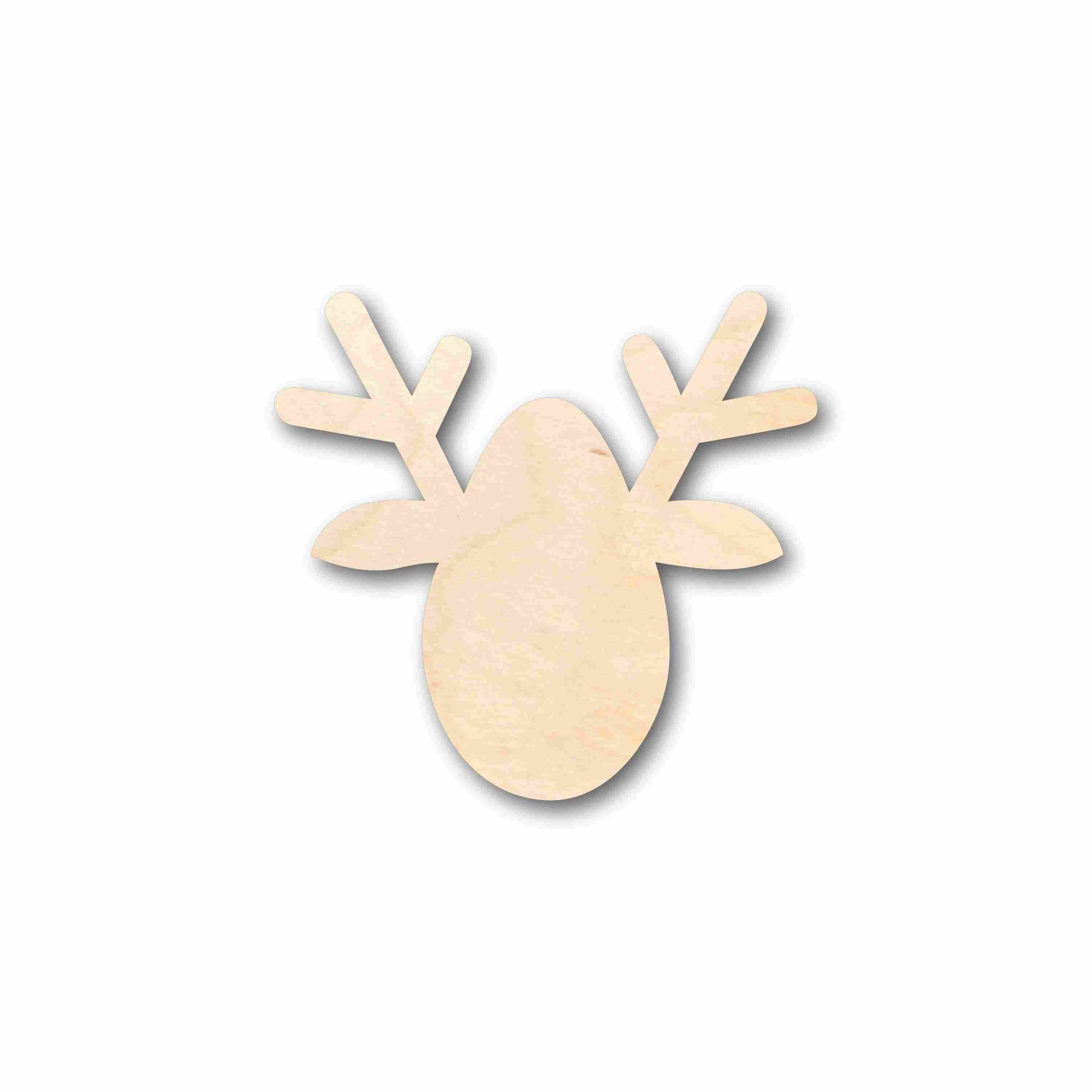 Unfinished Wood Christmas Reindeer Ornament Silhouette - Craft- up to 46" DIY