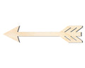 Unfinished Wood Decorative Arrow Shape | Craft Cutout | up to 46" DIY