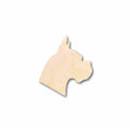 Unfinished Wood Dog Boxer Head Silhouette - Craft- up to 46" DIY