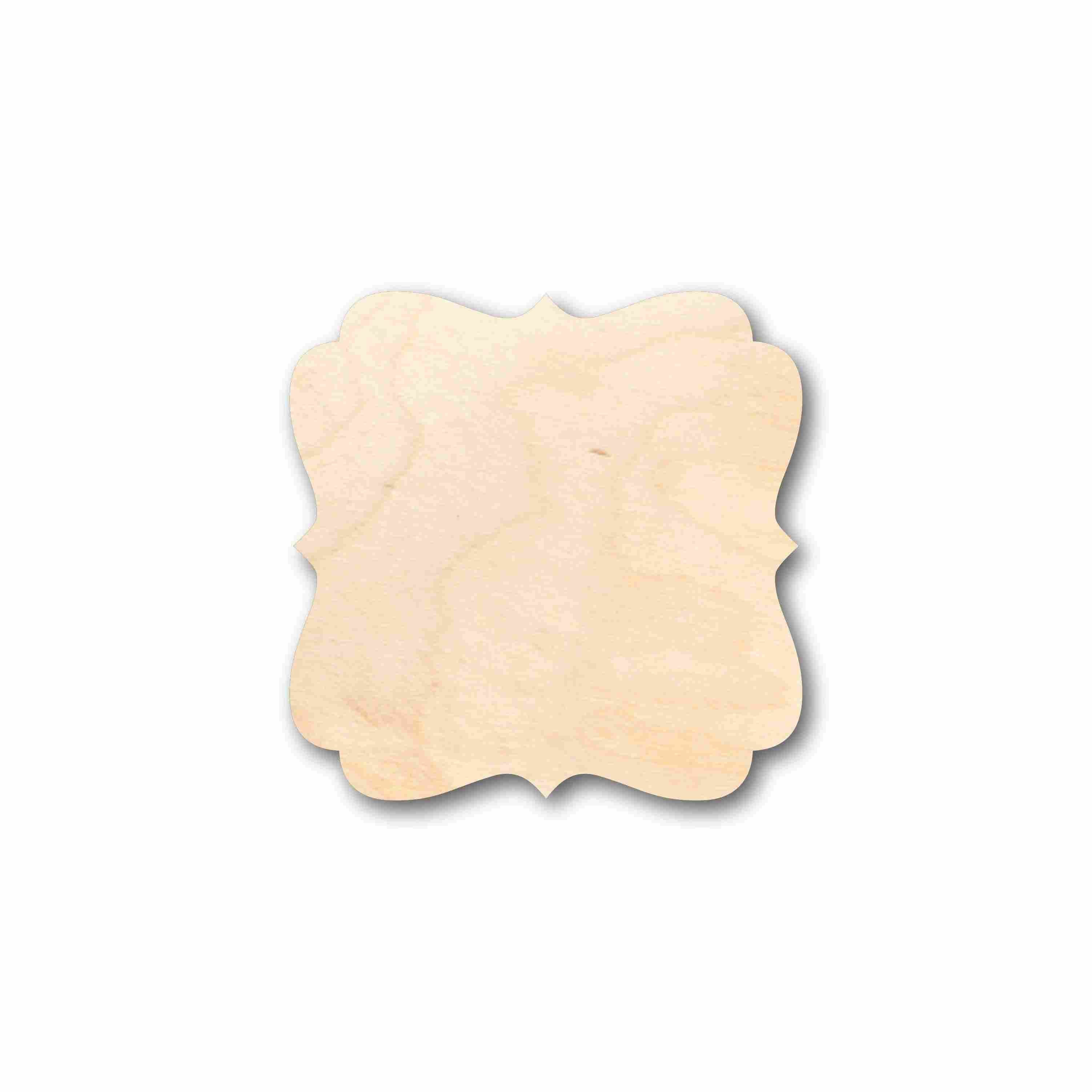 Unfinished Wood Fancy Award Craft Plaque Silhouette - Craft- up to 46" DIY
