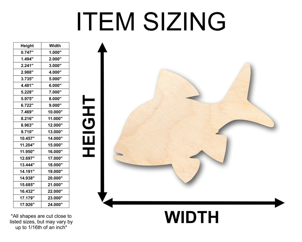 Unfinished Wood Fish Shape - Craft - up to 46" DIY