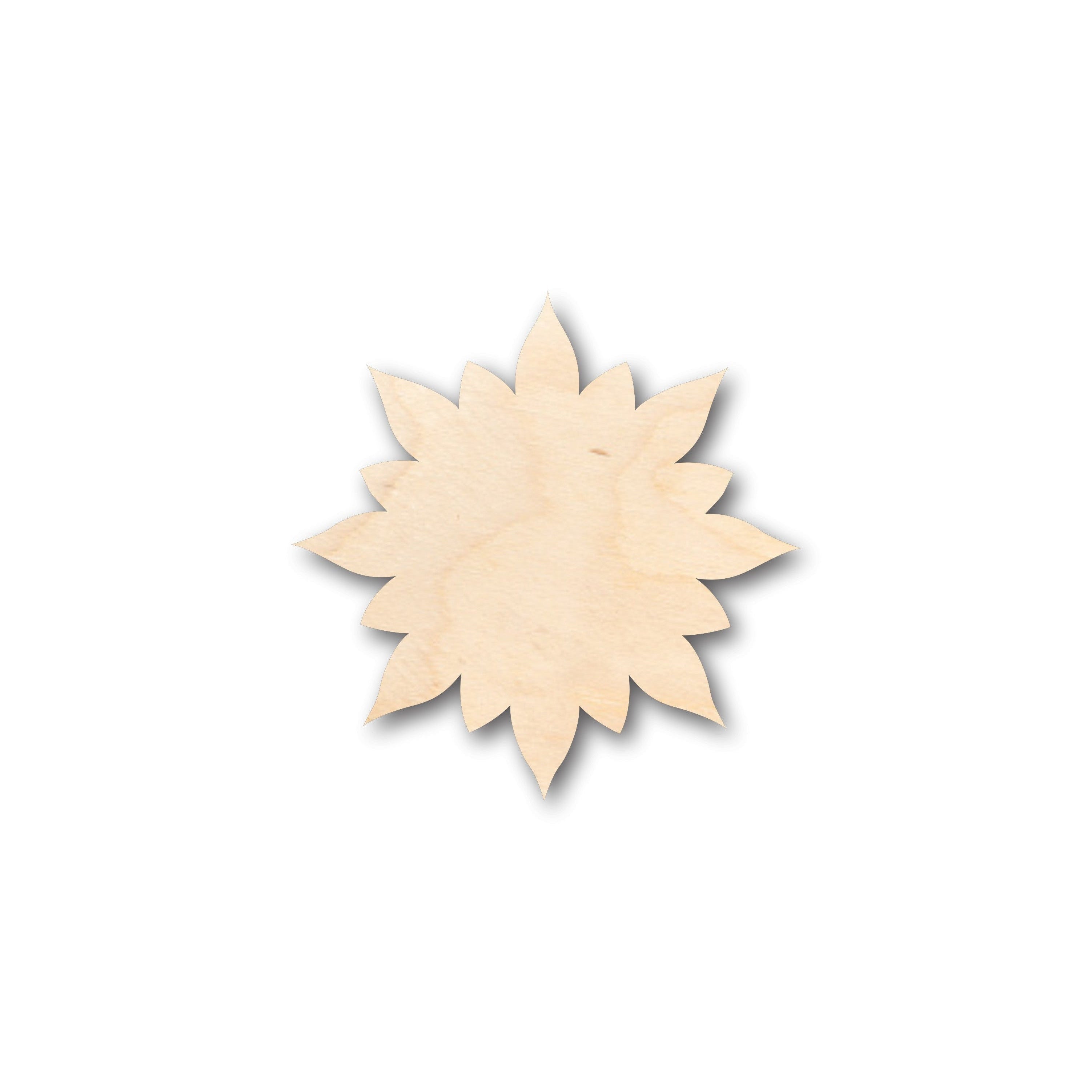 Unfinished Wood Flower Floral Starburst Shape - Craft - up to 46" DIY