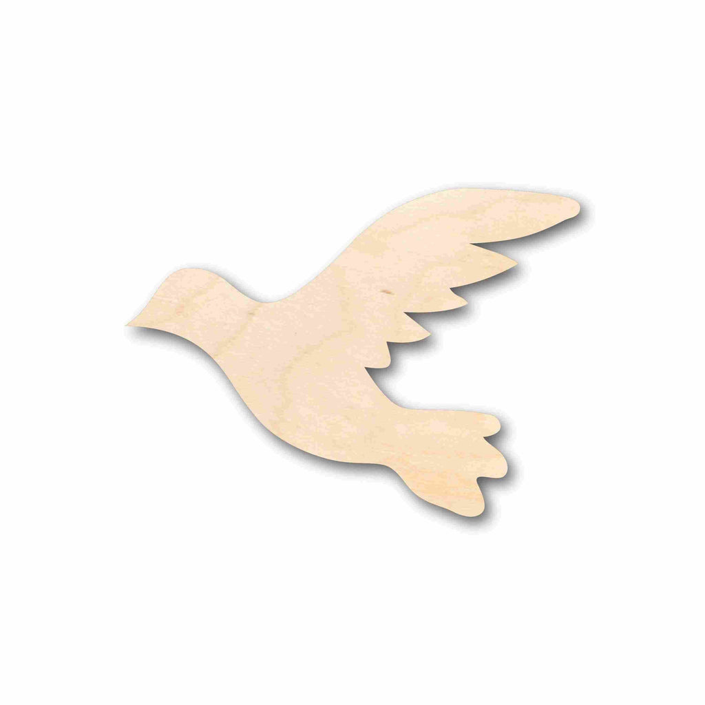 Unfinished Wood Flying Dove Pigeon Bird Silhouette - Craft- up to 46" DIY