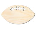 Unfinished Wood Football Threads Shape - Sports Craft - up to 46" DIY