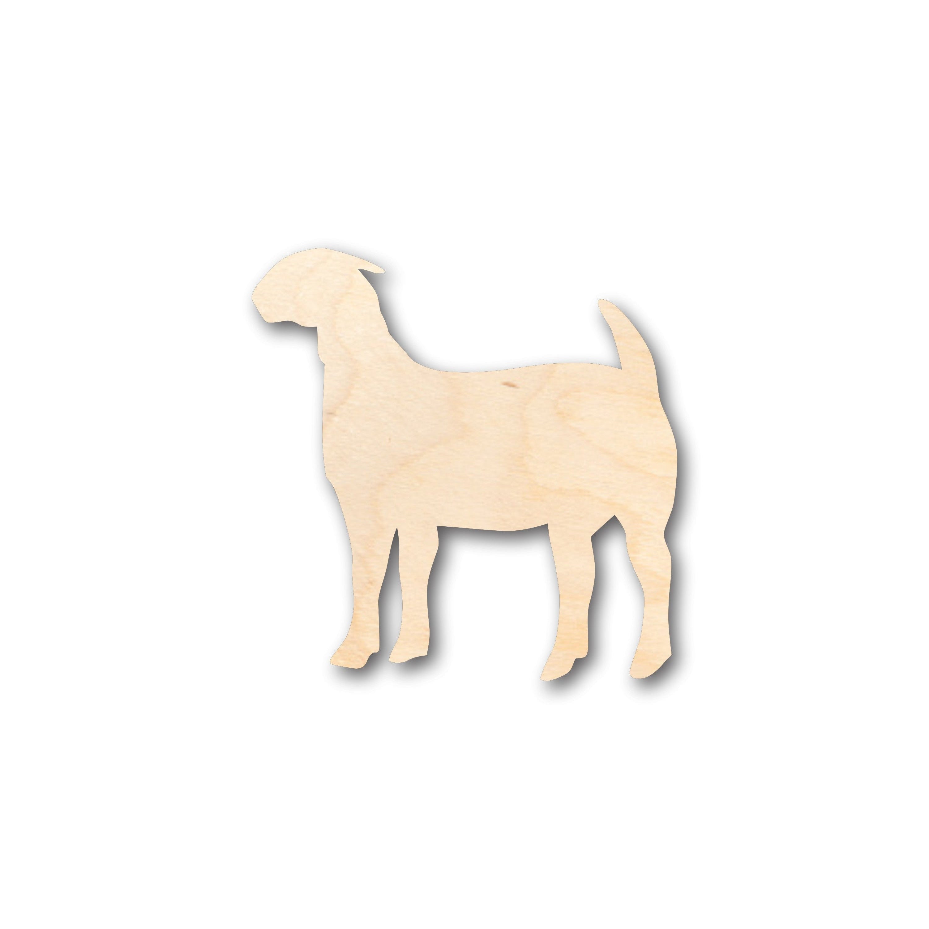 Unfinished Wood Goat Boer Farm Animal Shape - Craft - up to 46" DIY