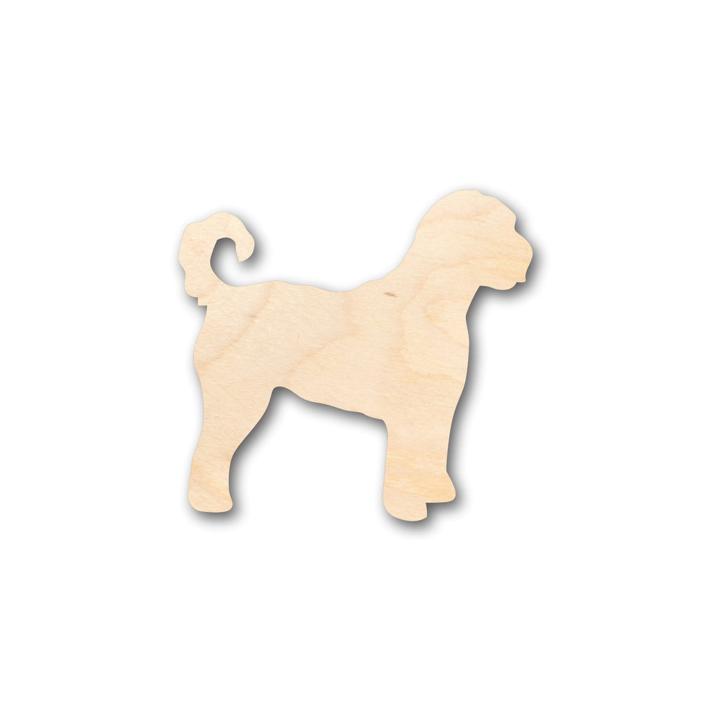 Unfinished Wood Golden Doodle Dog Shape - Craft - up to 46" DIY