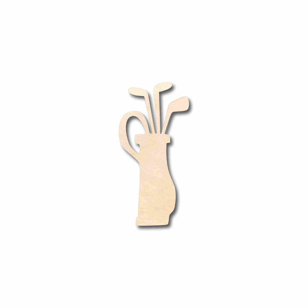 Unfinished Wood Golf Bag Silhouette - Craft- up to 46" DIY