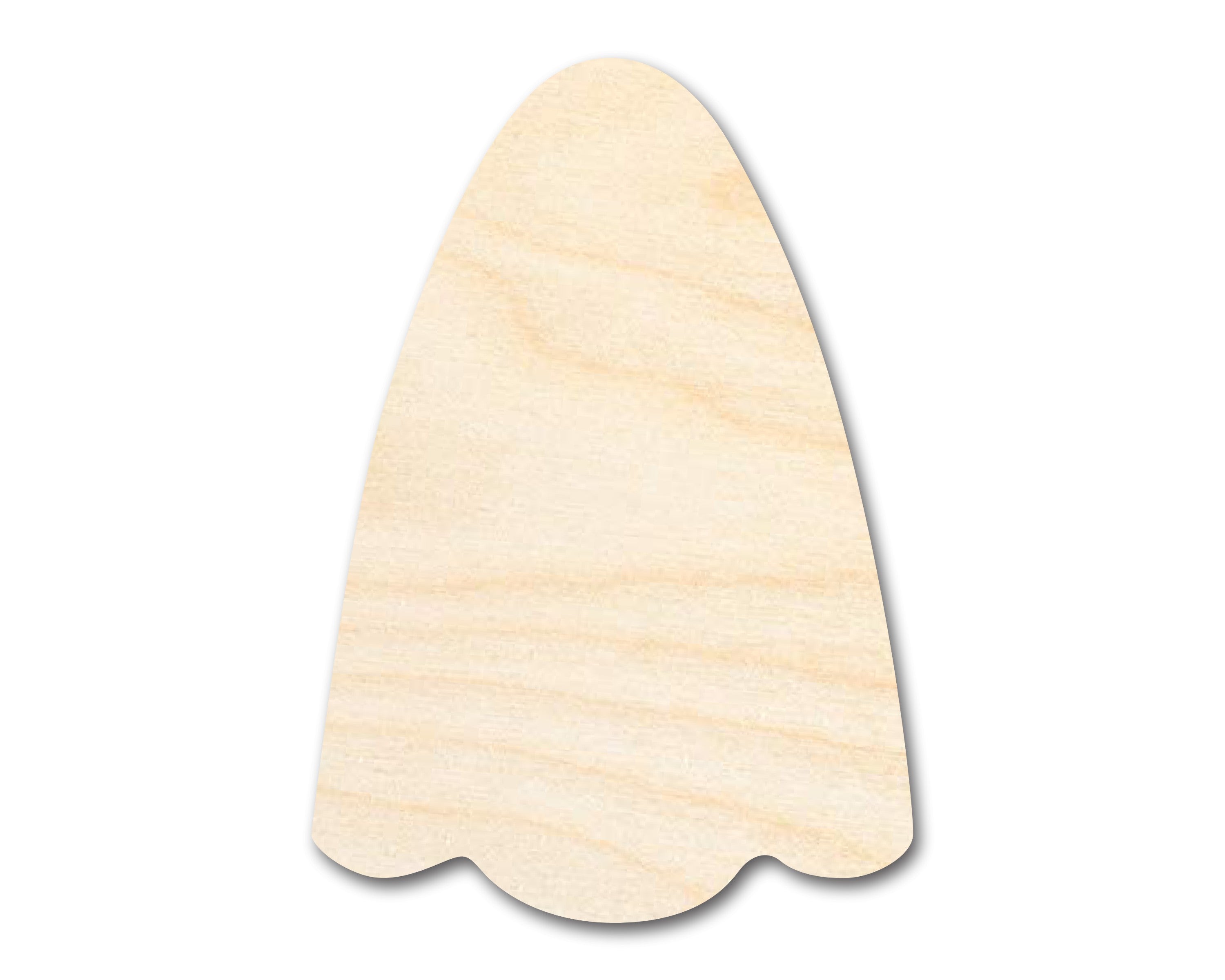 Unfinished Wood Sheet Ghost Shape | Craft Cutout | up to 46" DIY