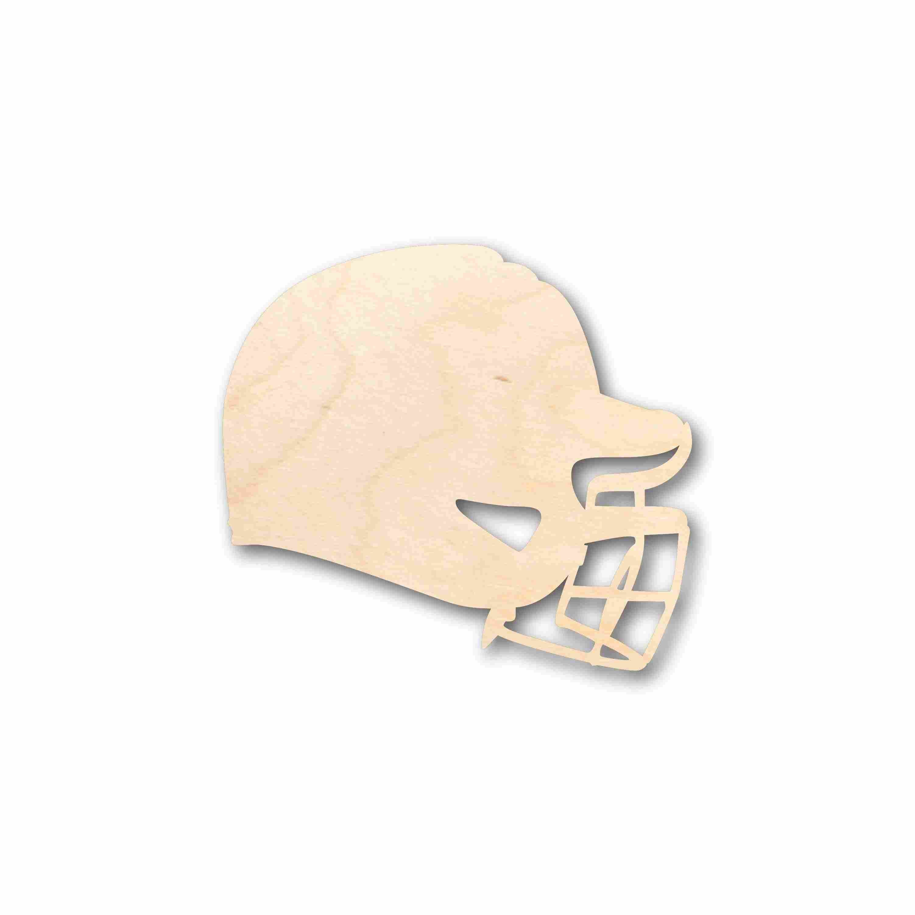 Unfinished Wood Baseball Helmet Silhouette - Craft- up to 46" DIY