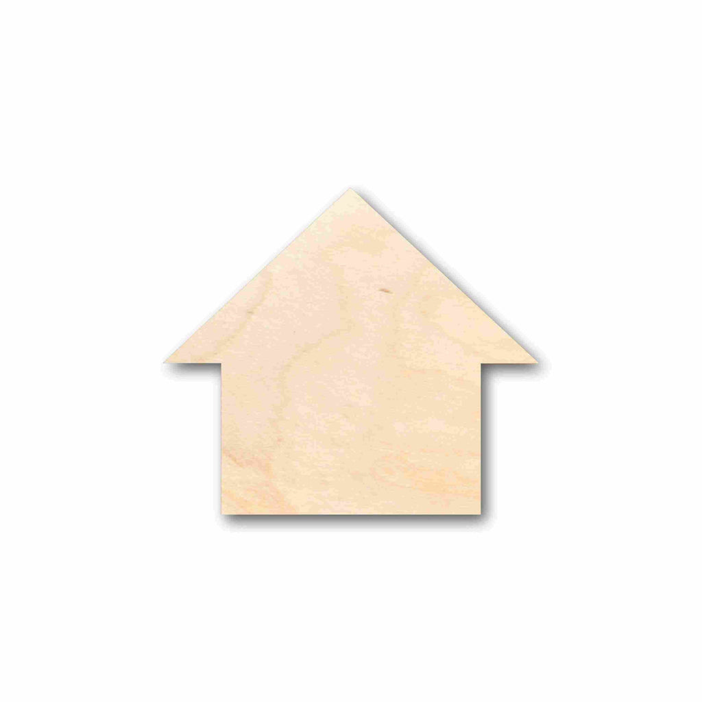 Unfinished Wood House Silhouette - Craft- up to 46" DIY