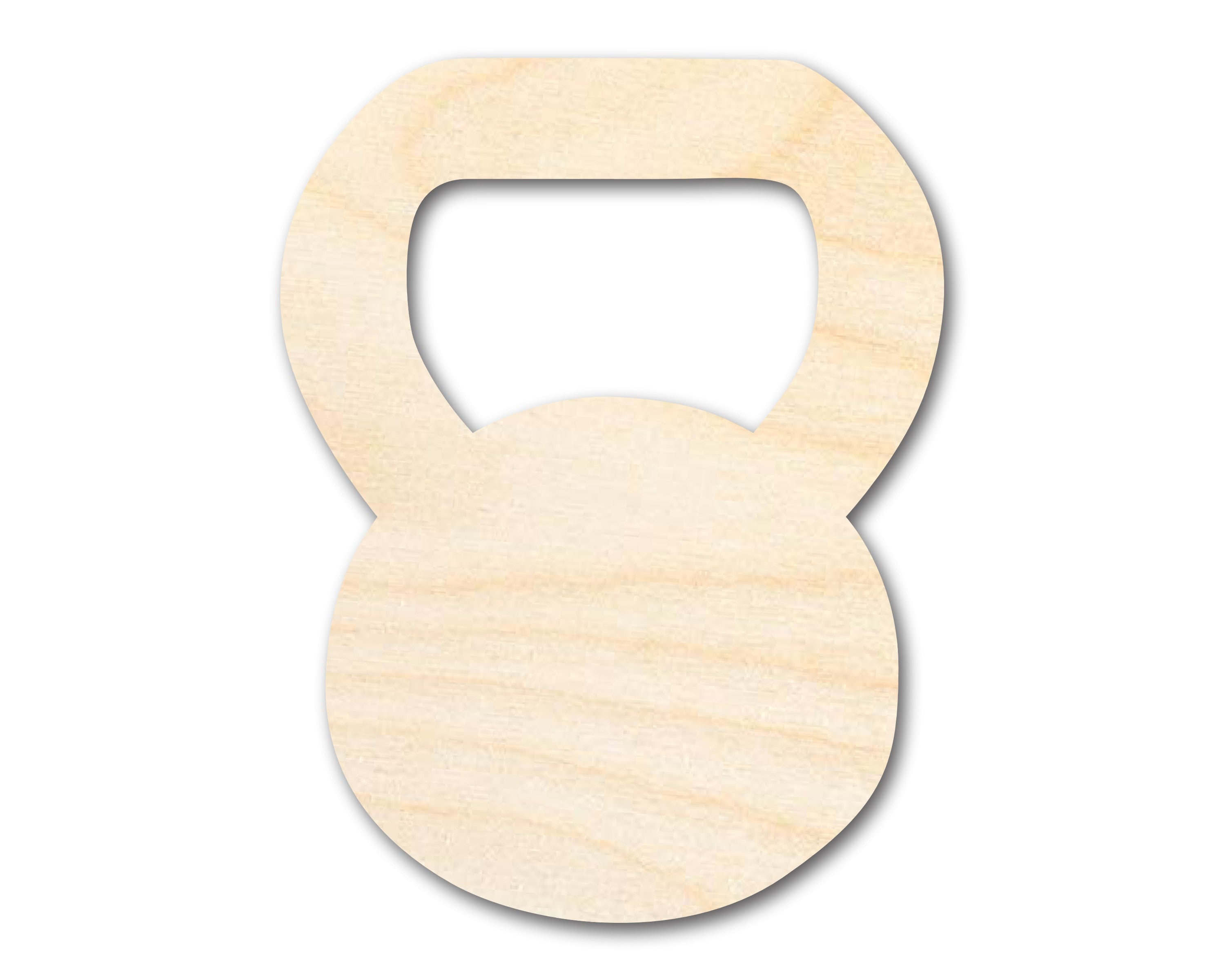 Unfinished Wood Kettle Ball Shape | Fitness Craft Cutout | up to 46" DIY