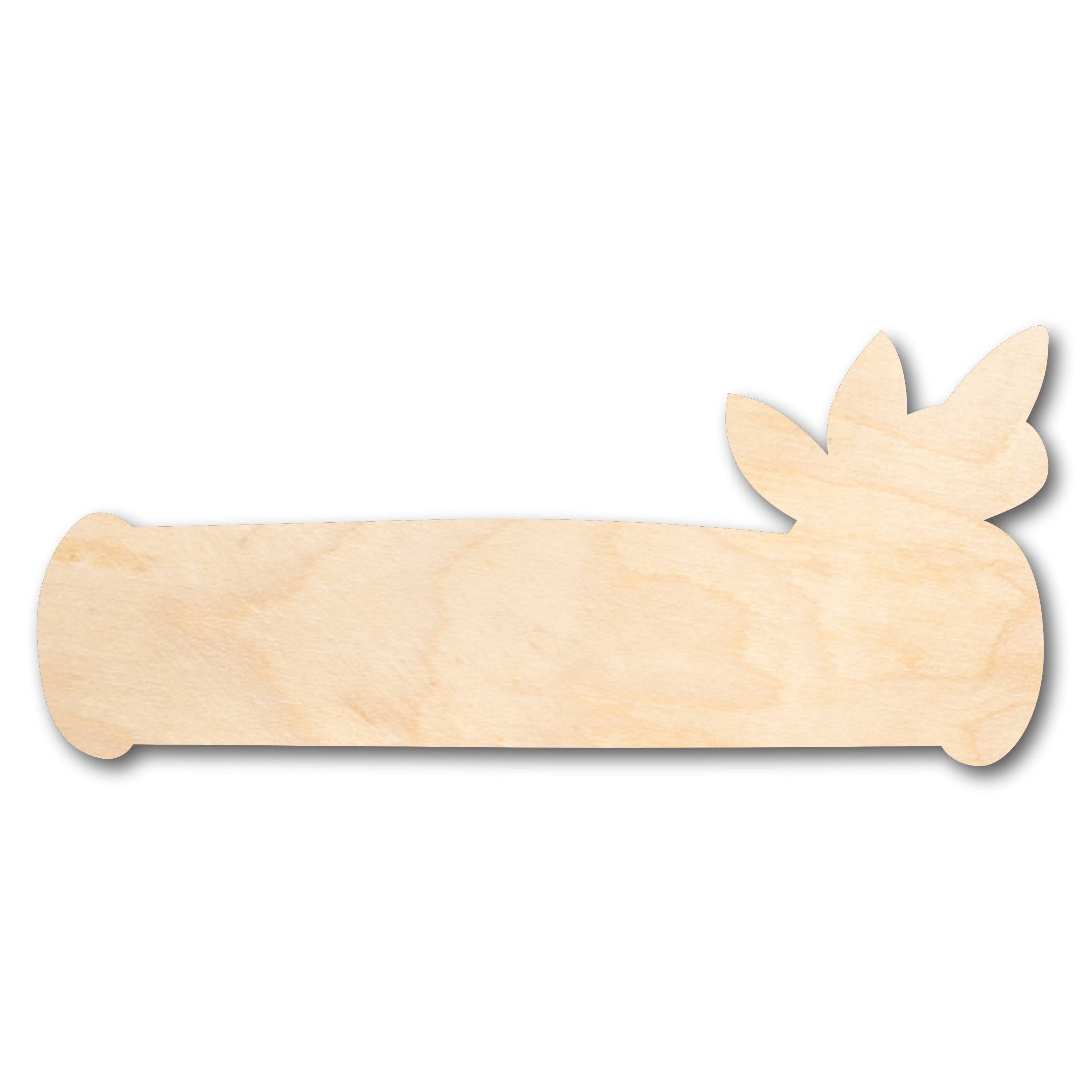 Unfinished Wood Log Sign Shape - Craft - up to 46" DIY