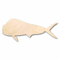 Unfinished Wood Mahi Fish Silhouette - Craft- up to 46" DIY