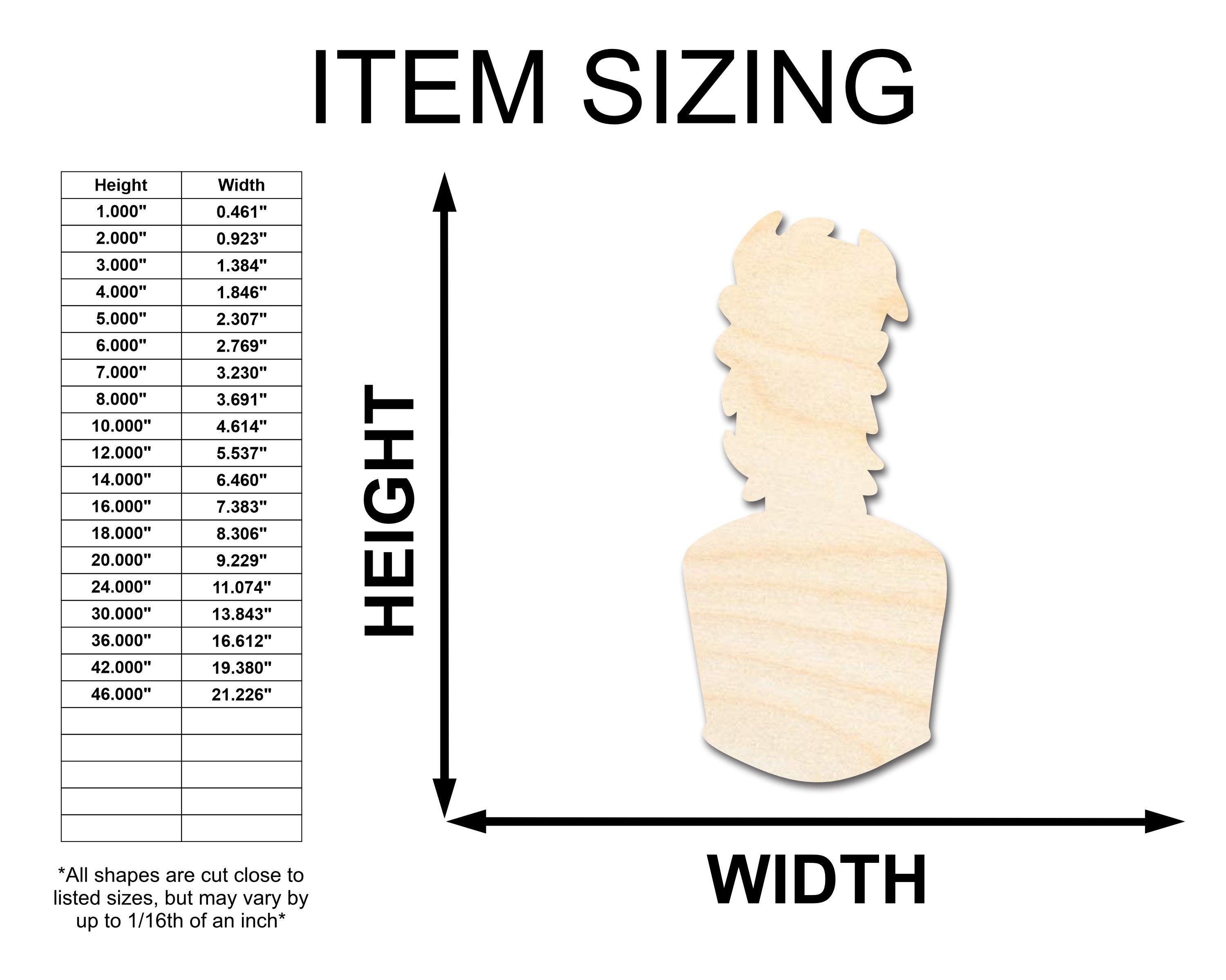 Unfinished Wood Marching Band Shako Hat Silhouette - Craft - up to 46" DIY