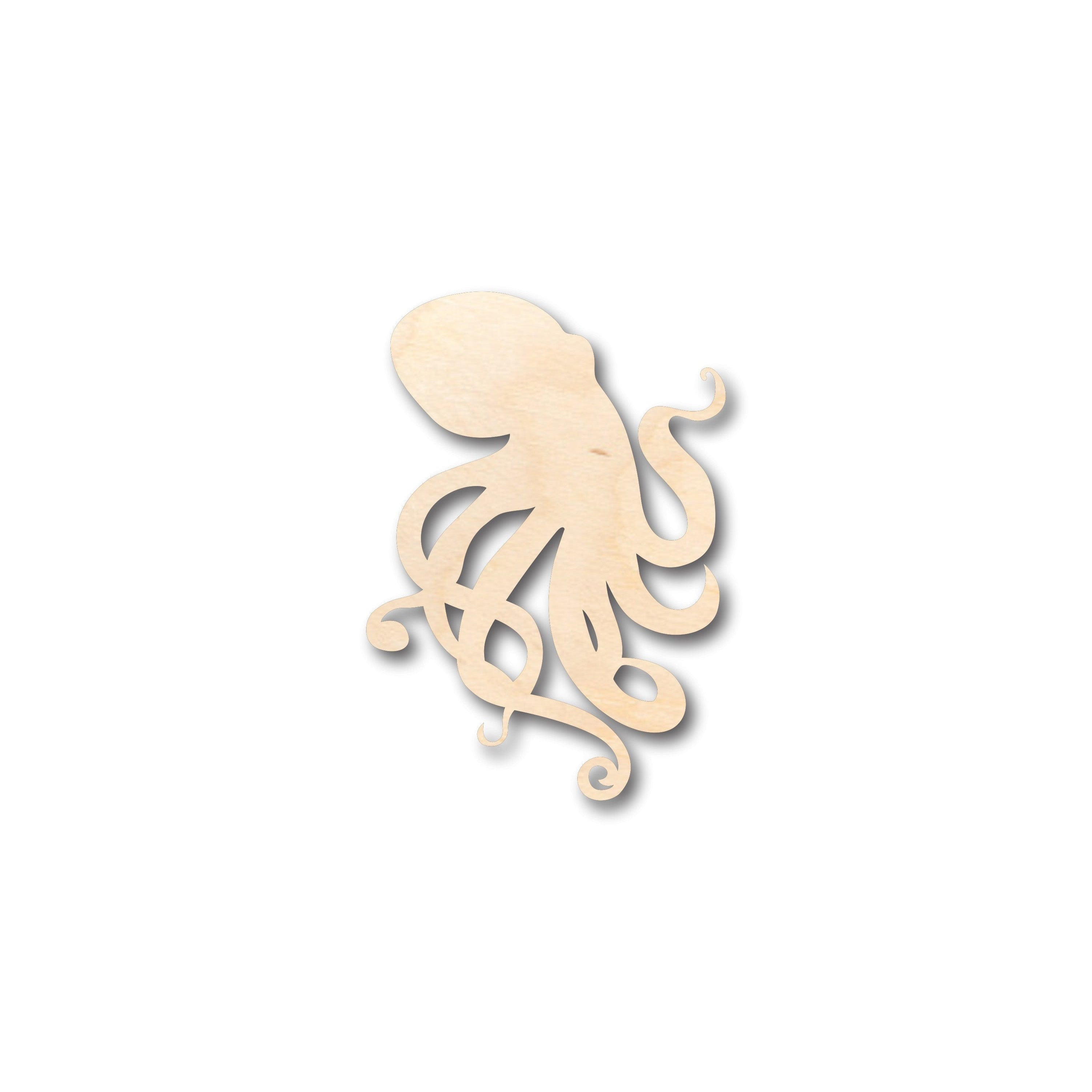 Unfinished Wood Octopus Shape - Craft - up to 46" DIY