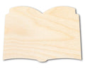 Unfinished Wood Open Book Silhouette - Craft - up to 46" DIY