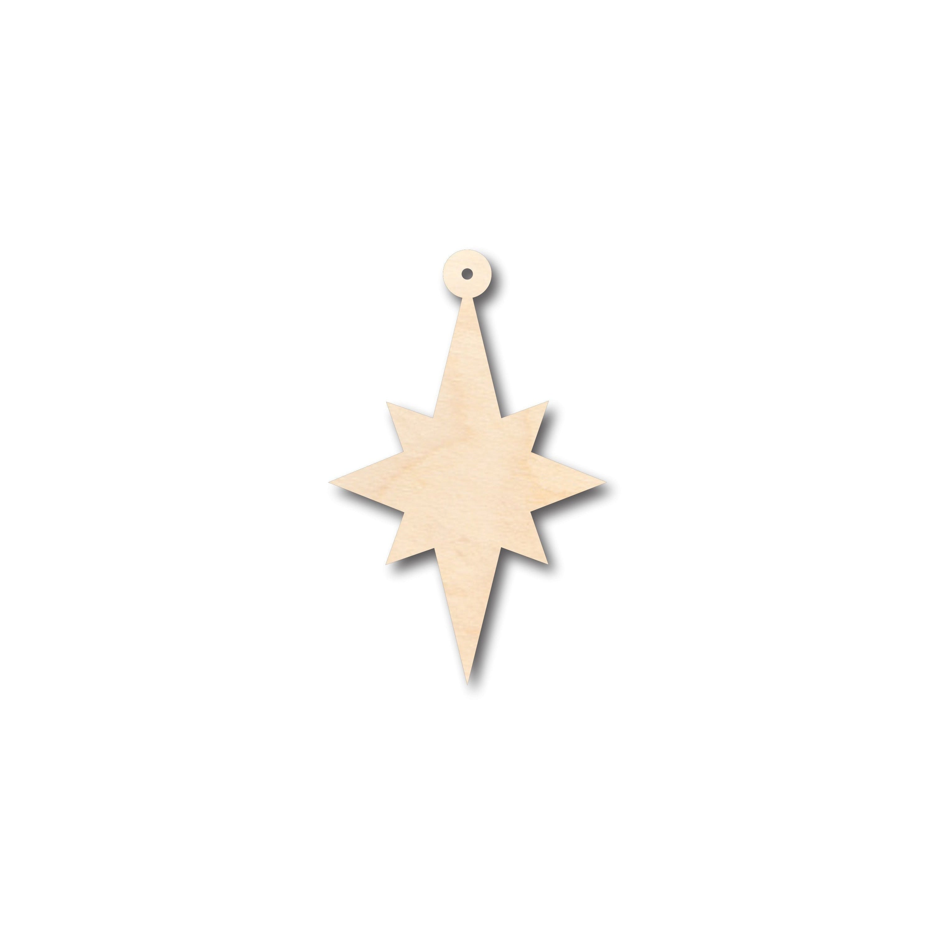 Unfinished Wood Christmas Star Ornament Shape - Craft - up to 46" DIY