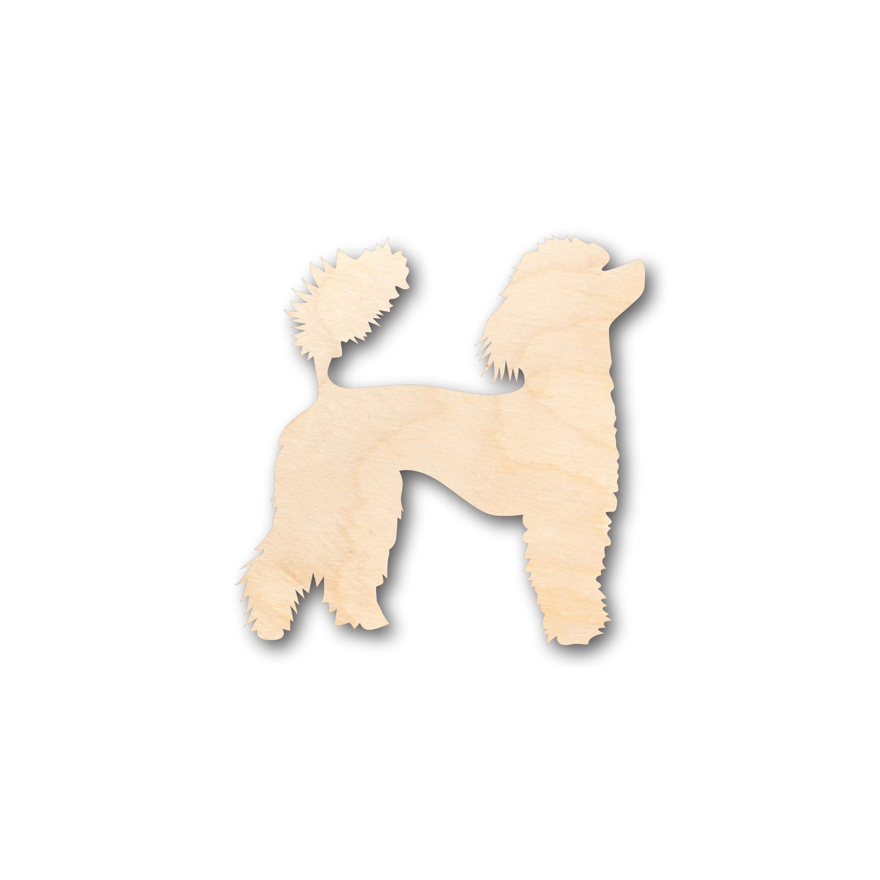 Unfinished Wood Poddle Dog Shape - Craft - up to 46" DIY
