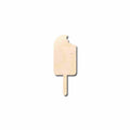 Unfinished Wood Popsicle with Bite Silhouette - Craft- up to 46" DIY