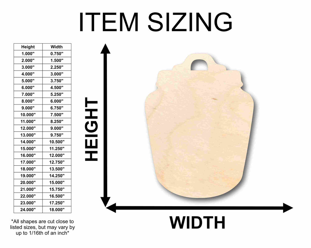 Unfinished Wood Pot Silhouette - Craft- up to 46" DIY