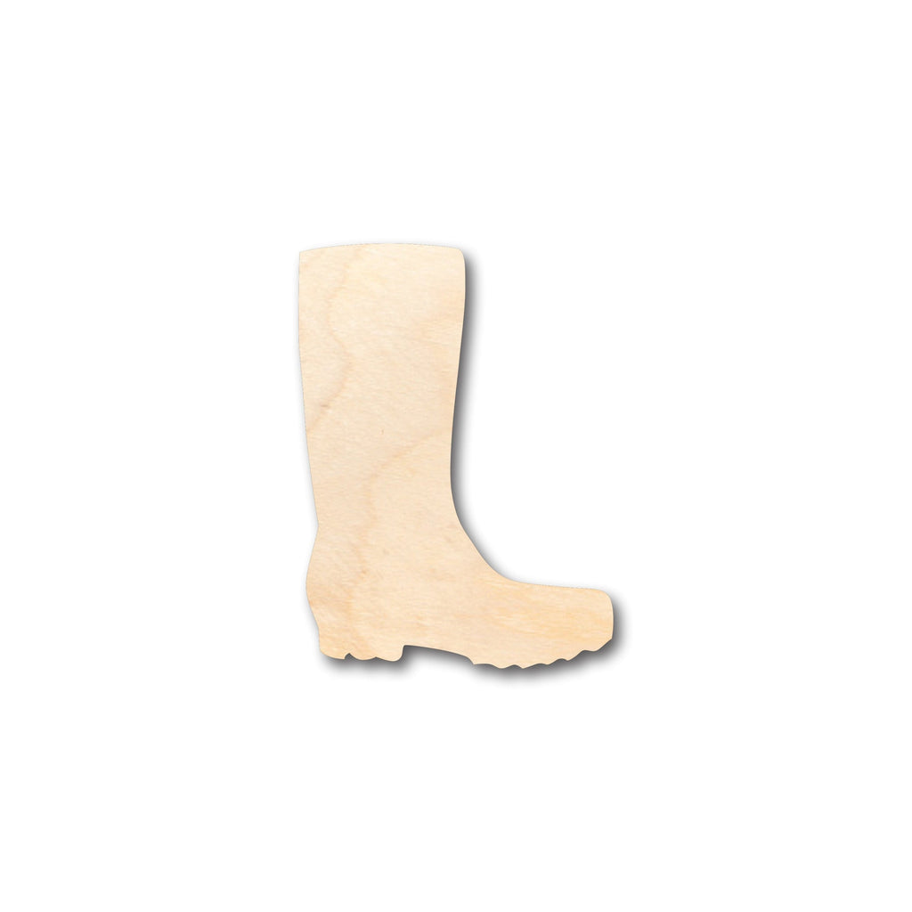 Unfinished Wood Rain Mud Boot Shape - Craft - up to 46" DIY
