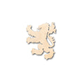 Unfinished Wood Rampant Lion Royal Banner Shape - Craft - up to 46" DIY
