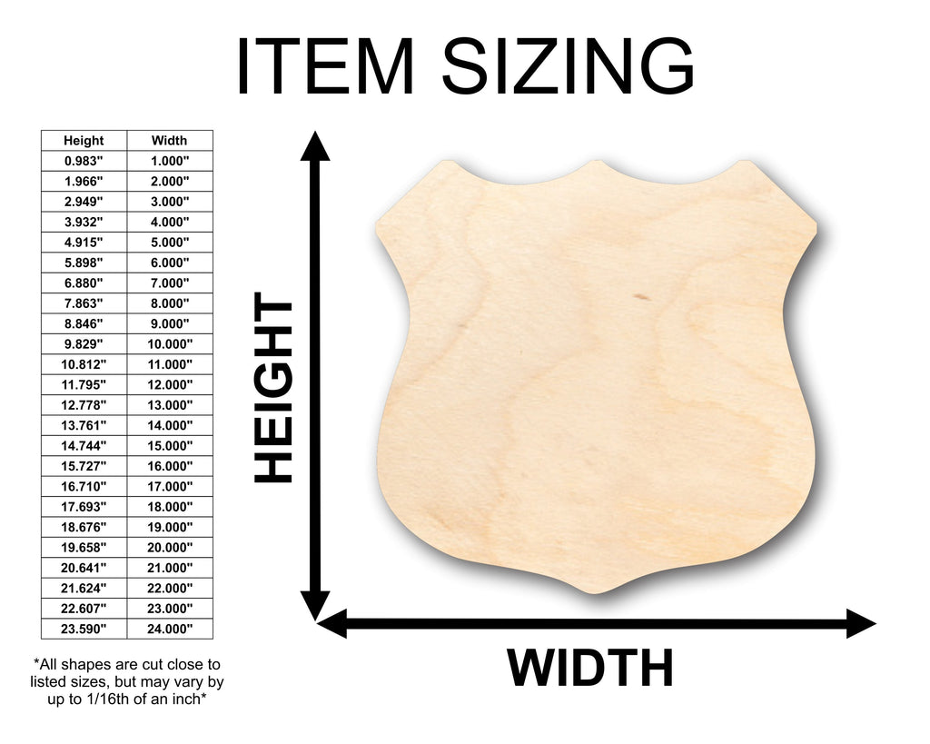 Unfinished Wood Route Sign Shape - Craft - up to 46" DIY