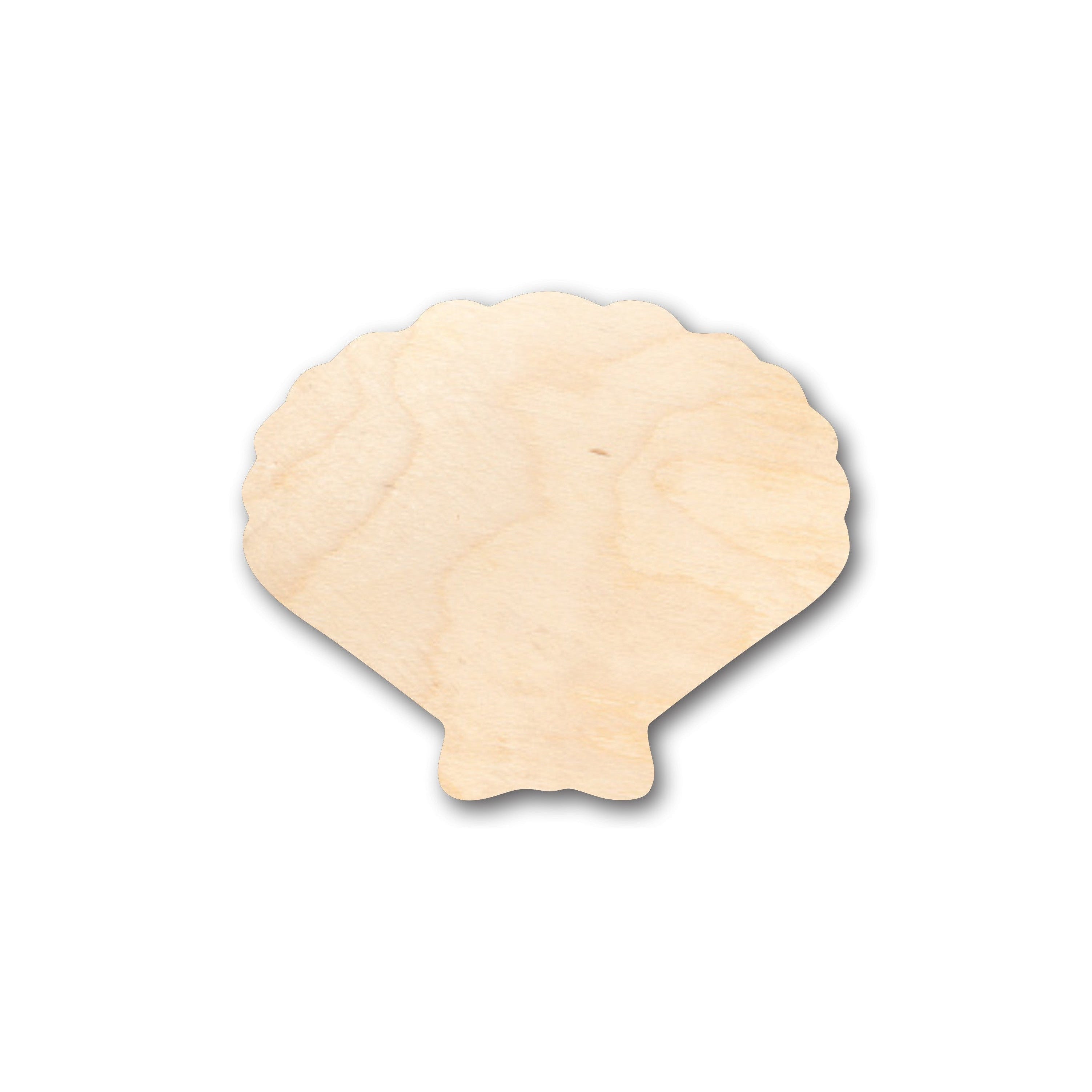 Unfinished Wood Sea Shell Clam Shape - Craft - up to 46" DIY
