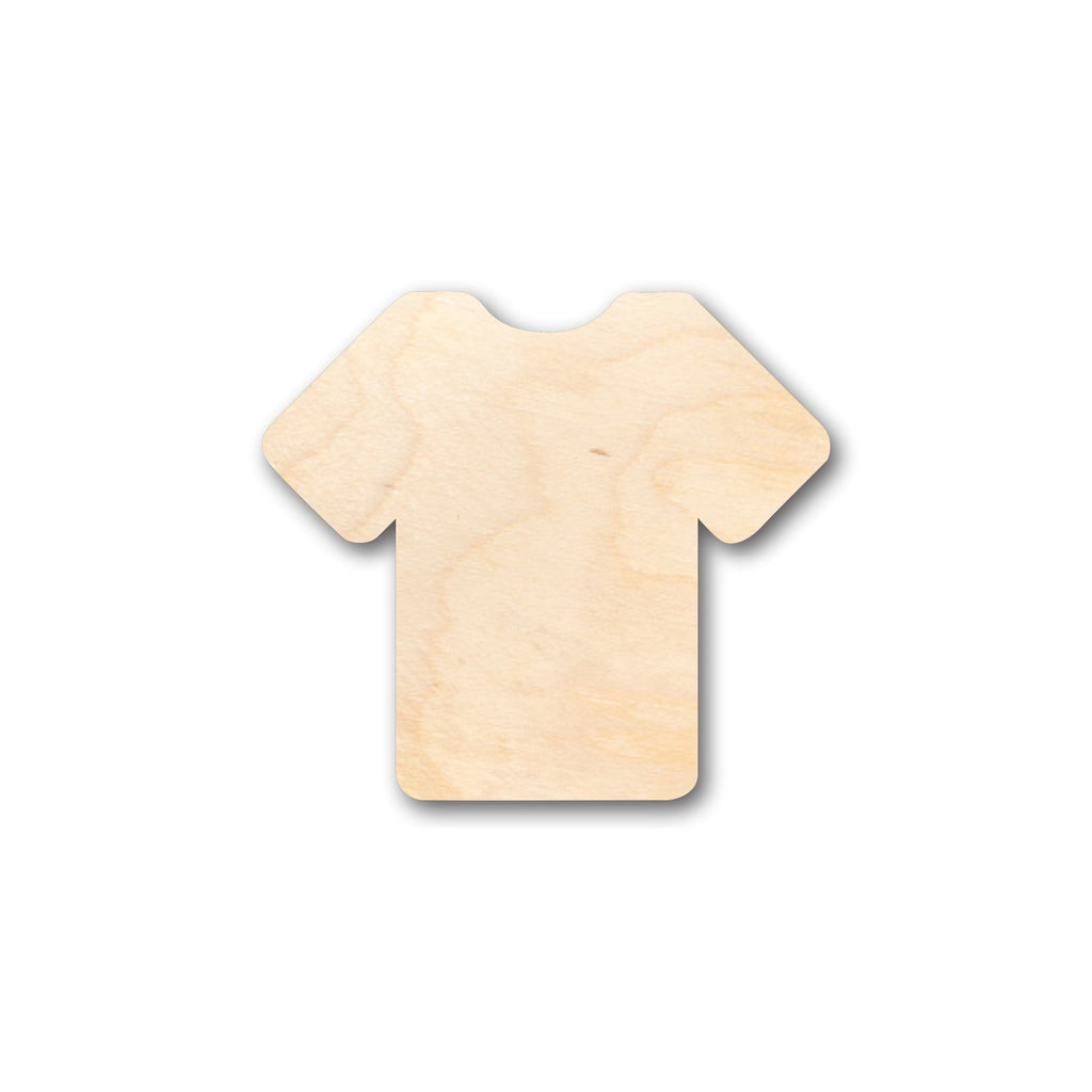 Unfinished Wood Shirt T Shirt Jersey Shape - Craft - up to 46" DIY