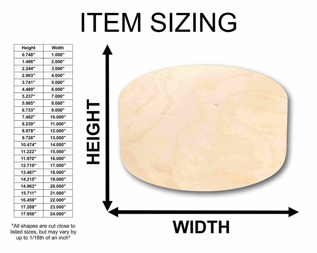 Unfinished Wood Single Hockey Puck Silhouette - Craft- up to 46" DIY