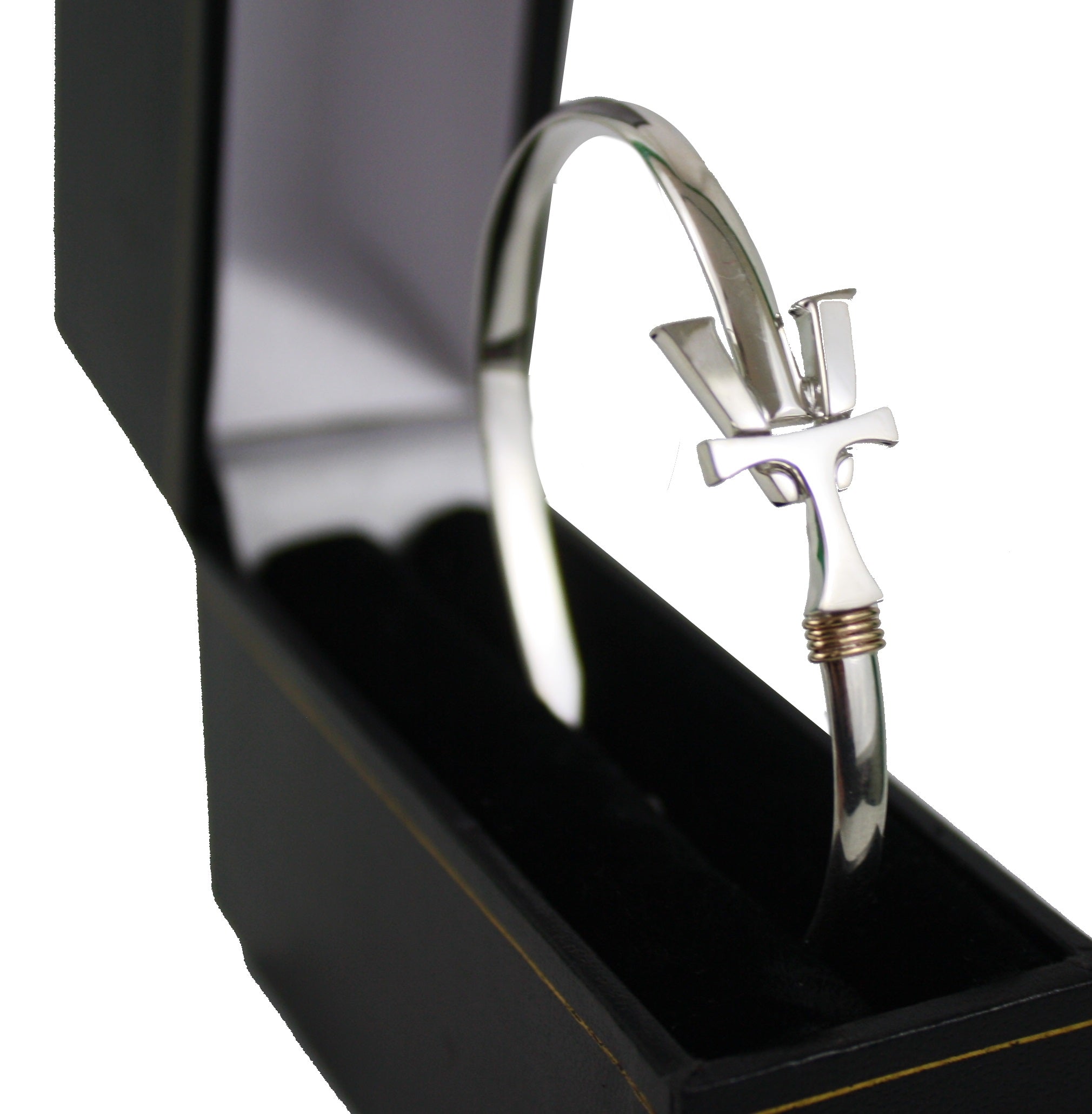 Vermont   Hook Bracelet Silver - 4mm Band - 8.5 Inch