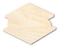 Unfinished Wood S'more Shape - Campfire Craft - up to 46" DIY