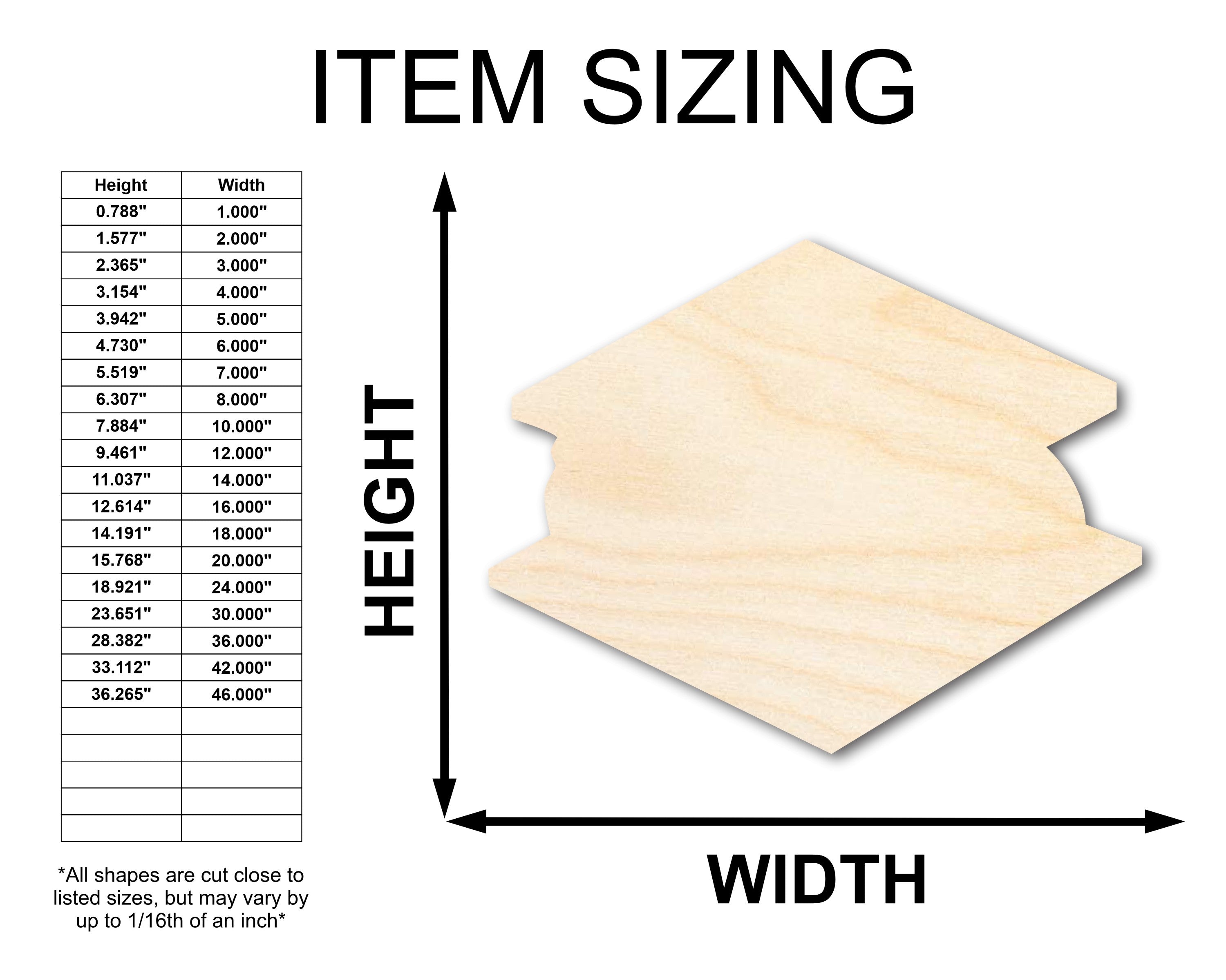 Unfinished Wood S'more Shape - Campfire Craft - up to 46" DIY