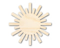 Unfinished Wood Paper Sun Shape | Summer Craft Cutout | up to 46" DIY