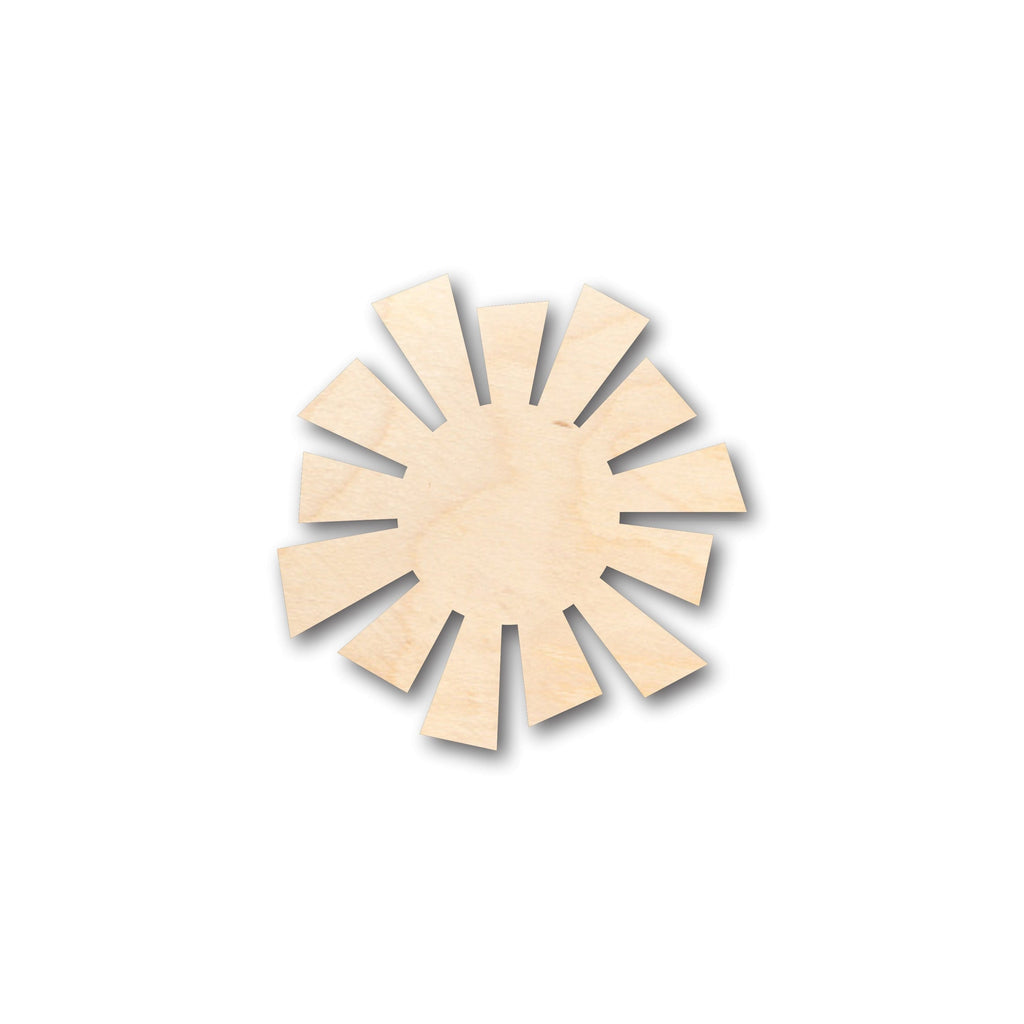 Unfinished Wood Sun Shape - Craft - up to 46" DIY