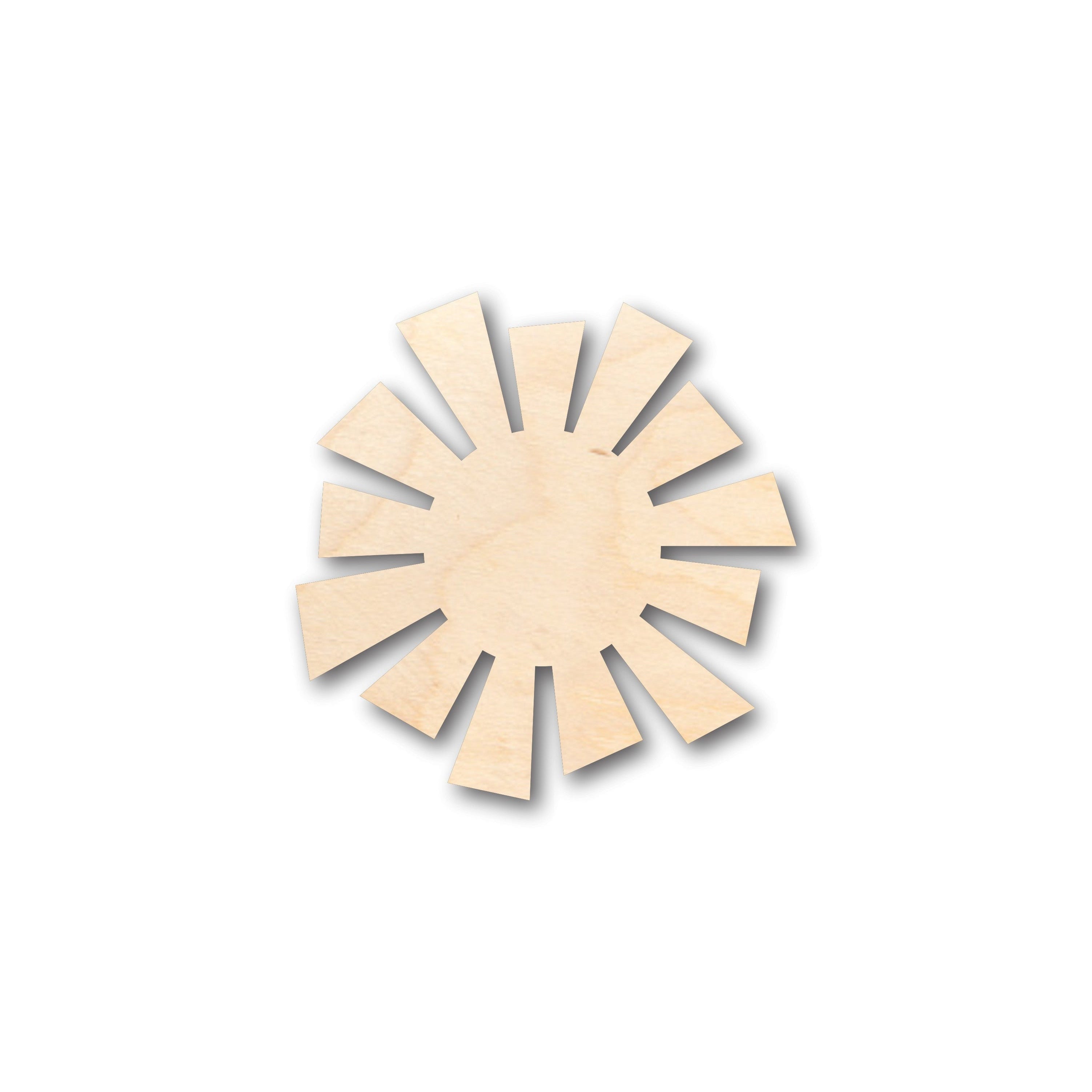 Unfinished Wood Sun Shape - Craft - up to 46" DIY