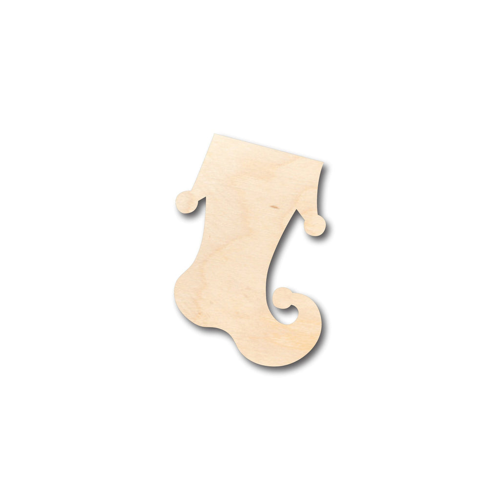 Unfinished Wood Whimsical Christmas Stocking Shape - Craft - up to 46" DIY