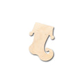 Unfinished Wood Whimsical Christmas Stocking Shape - Craft - up to 46" DIY
