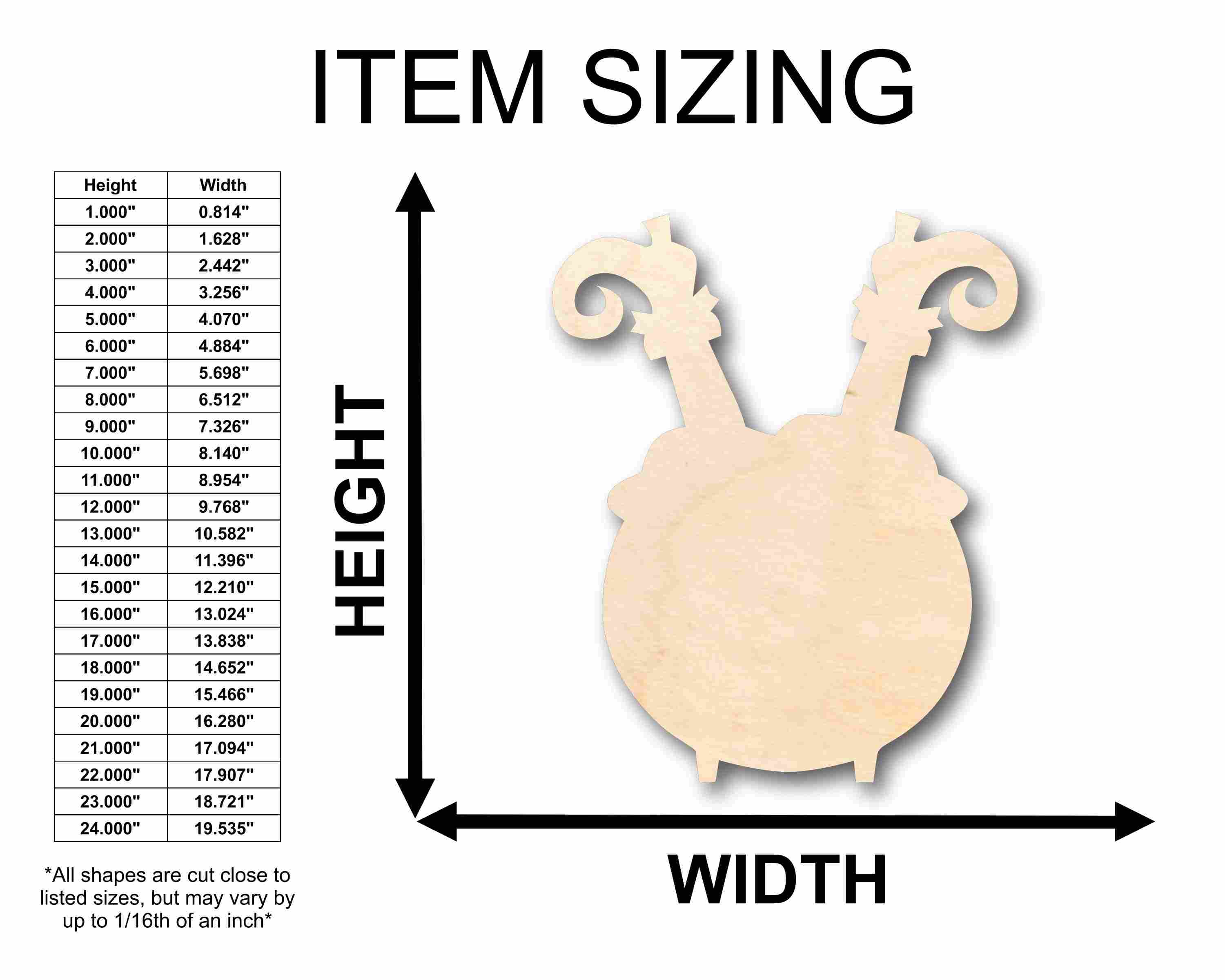 Unfinished Wood Witch Legs Out of Cauldron Silhouette - Craft- up to 46" DIY