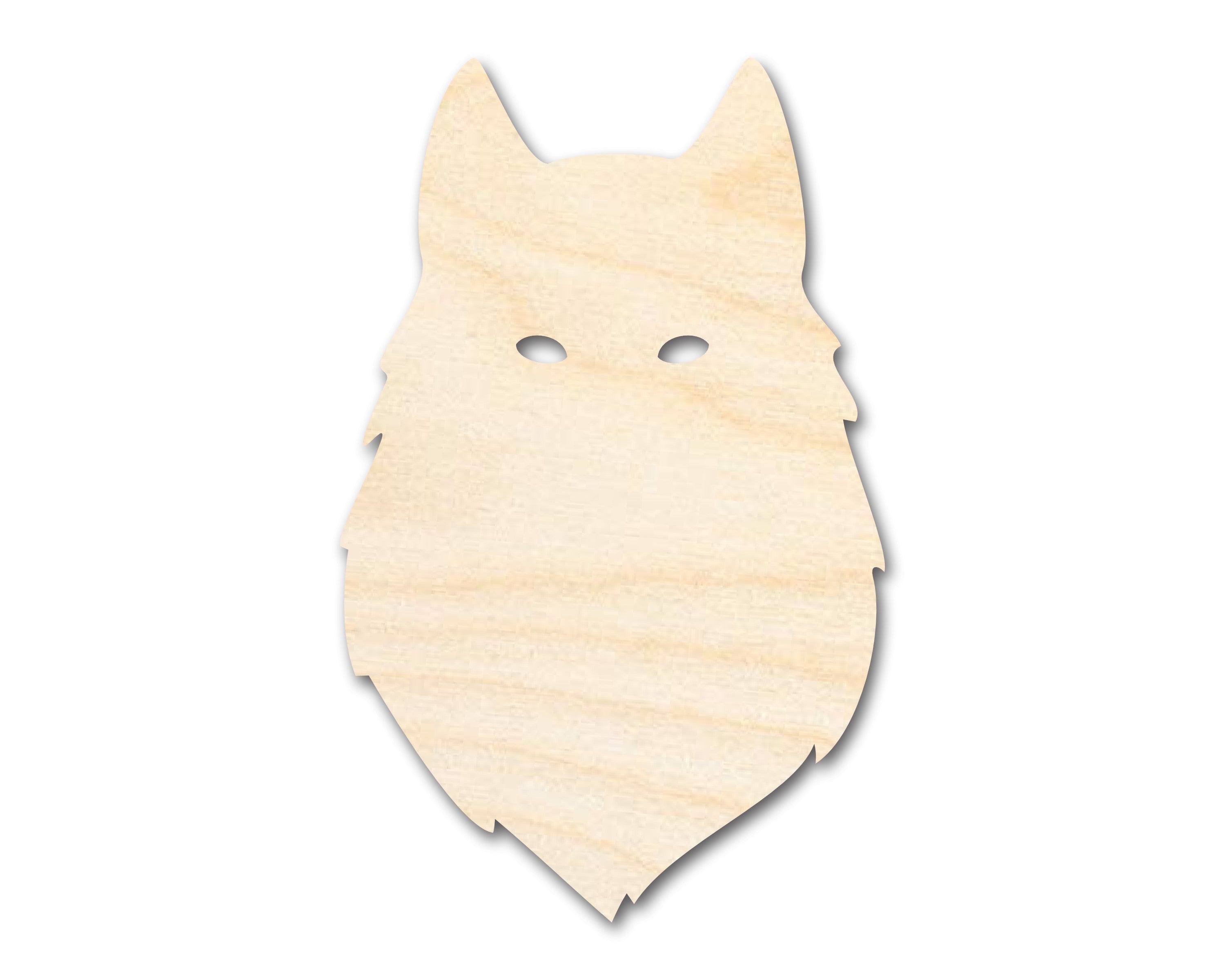 Unfinished Wood Wolf Head Shape - Animal Craft - up to 46" DIY