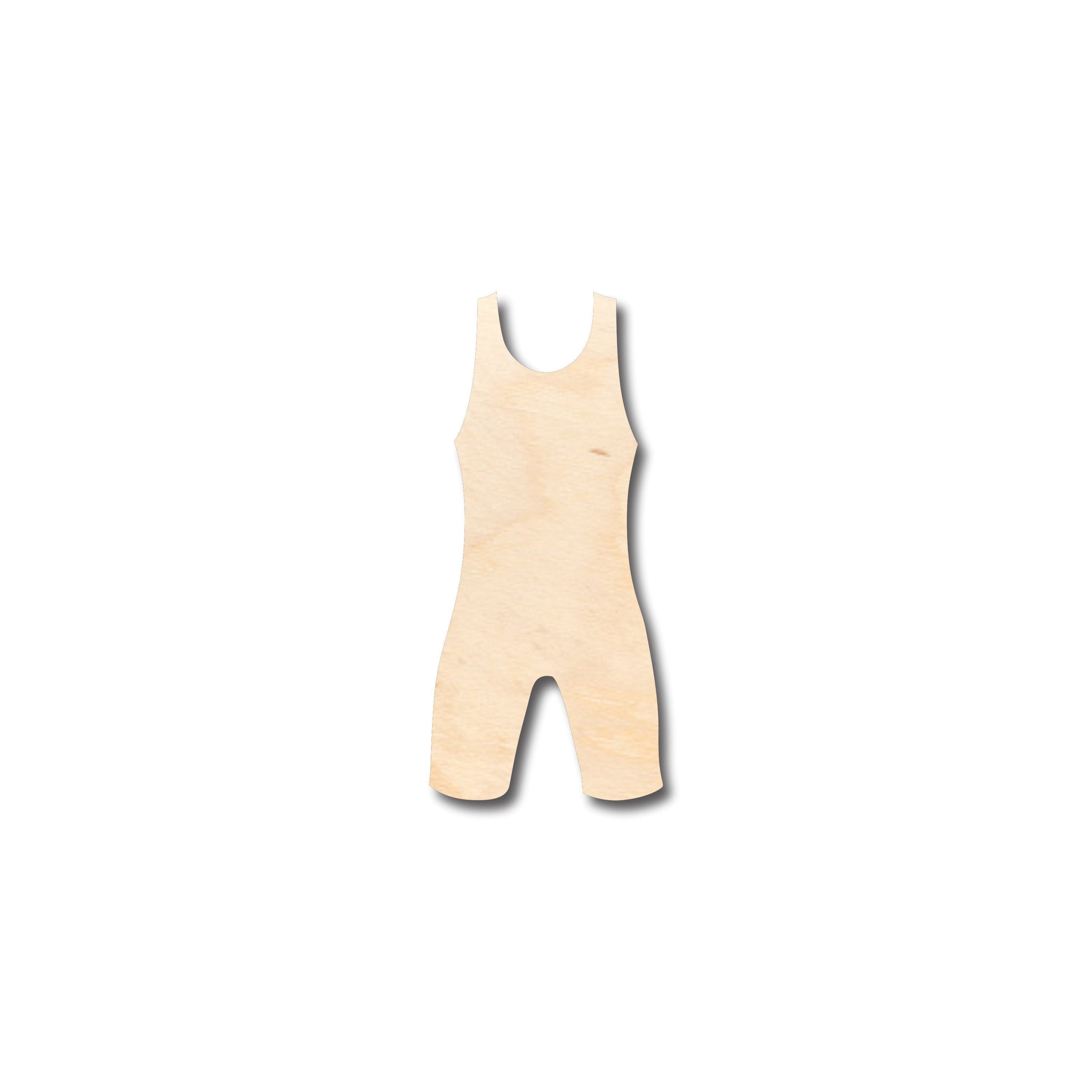 Unfinished Wood Wrestling Uniform Shape - Craft - up to 46" DIY