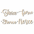 Fierce Sign Unfinished Wood Cutout Home Decor DIY