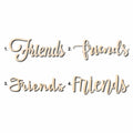 Friends Sign Unfinished Wood Cutout Home Decor DIY