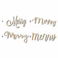 Merry Sign Unfinished Wood Cutout Home Decor DIY