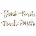 Porch Sign Unfinished Wood Cutout Home Decor DIY