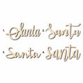 Santa Sign Unfinished Wood Cutout Home Decor DIY