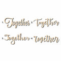 Together Sign Unfinished Wood Cutout Home Decor DIY