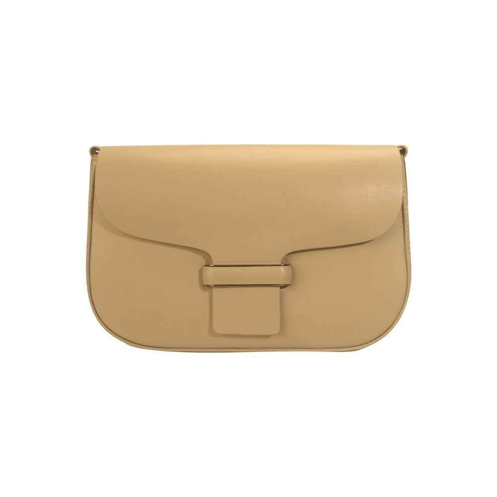 Genuine leather small shoulder bag for women trendy classic style hobo