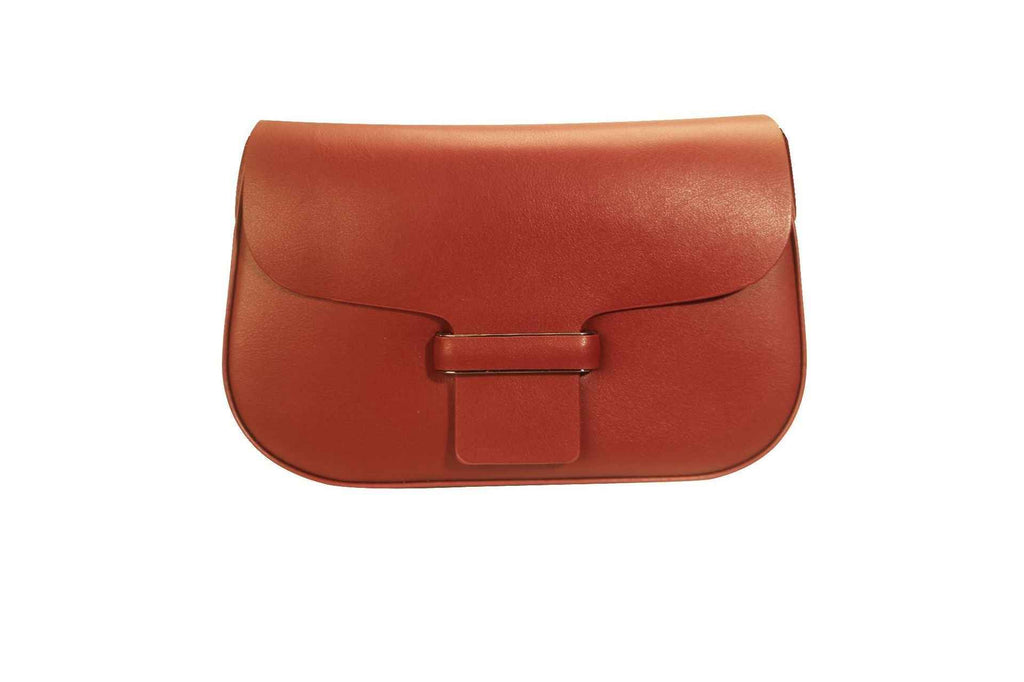 Genuine leather small shoulder bag for women trendy classic style hobo