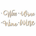 Wine Sign Unfinished Wood Cutout Home Decor DIY